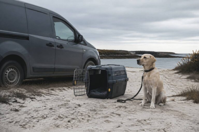 Transport d&rsquo;un chien chez le vétérinaire à Vannes